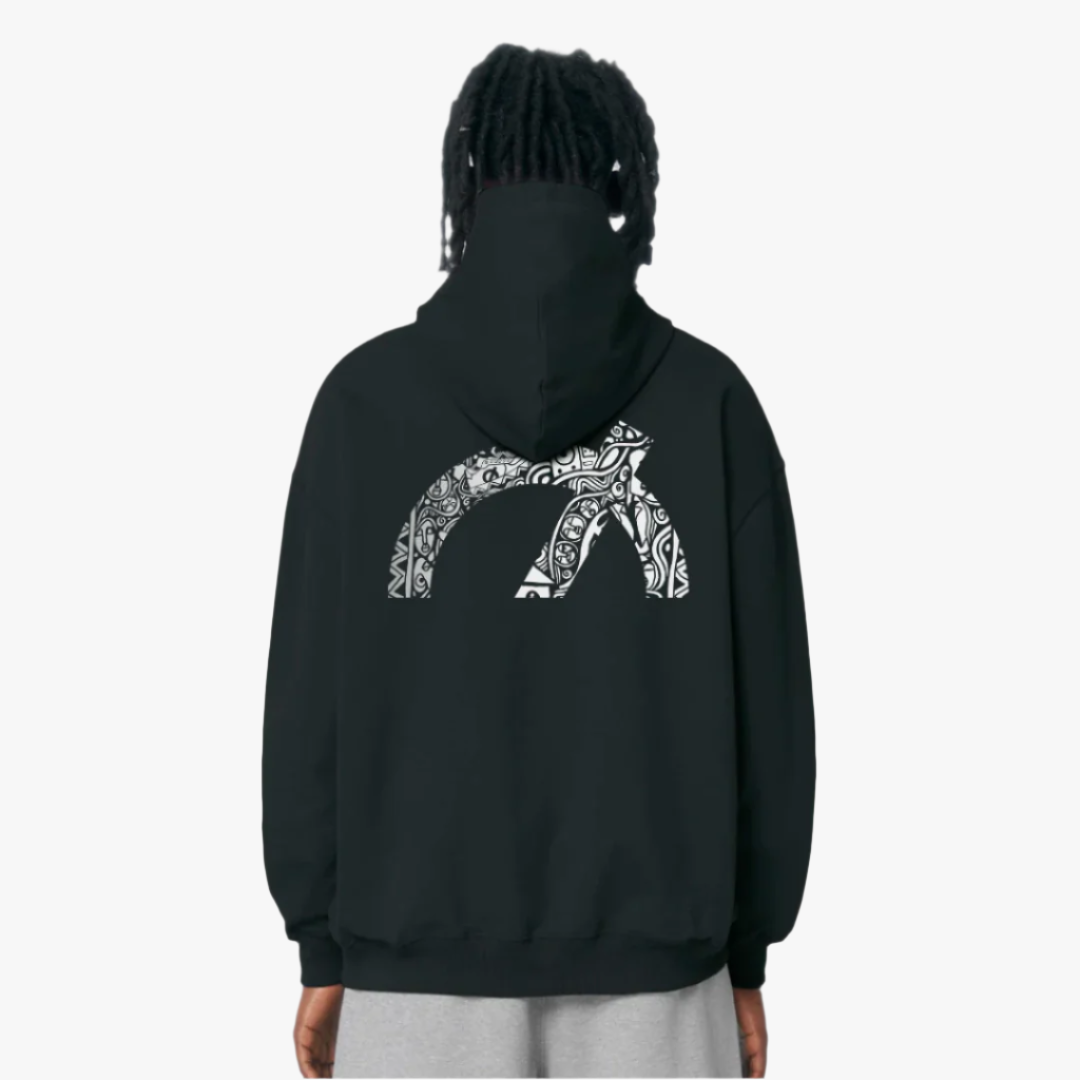 Laolu Senbanjo x LØCI Unisex Black Hoodie