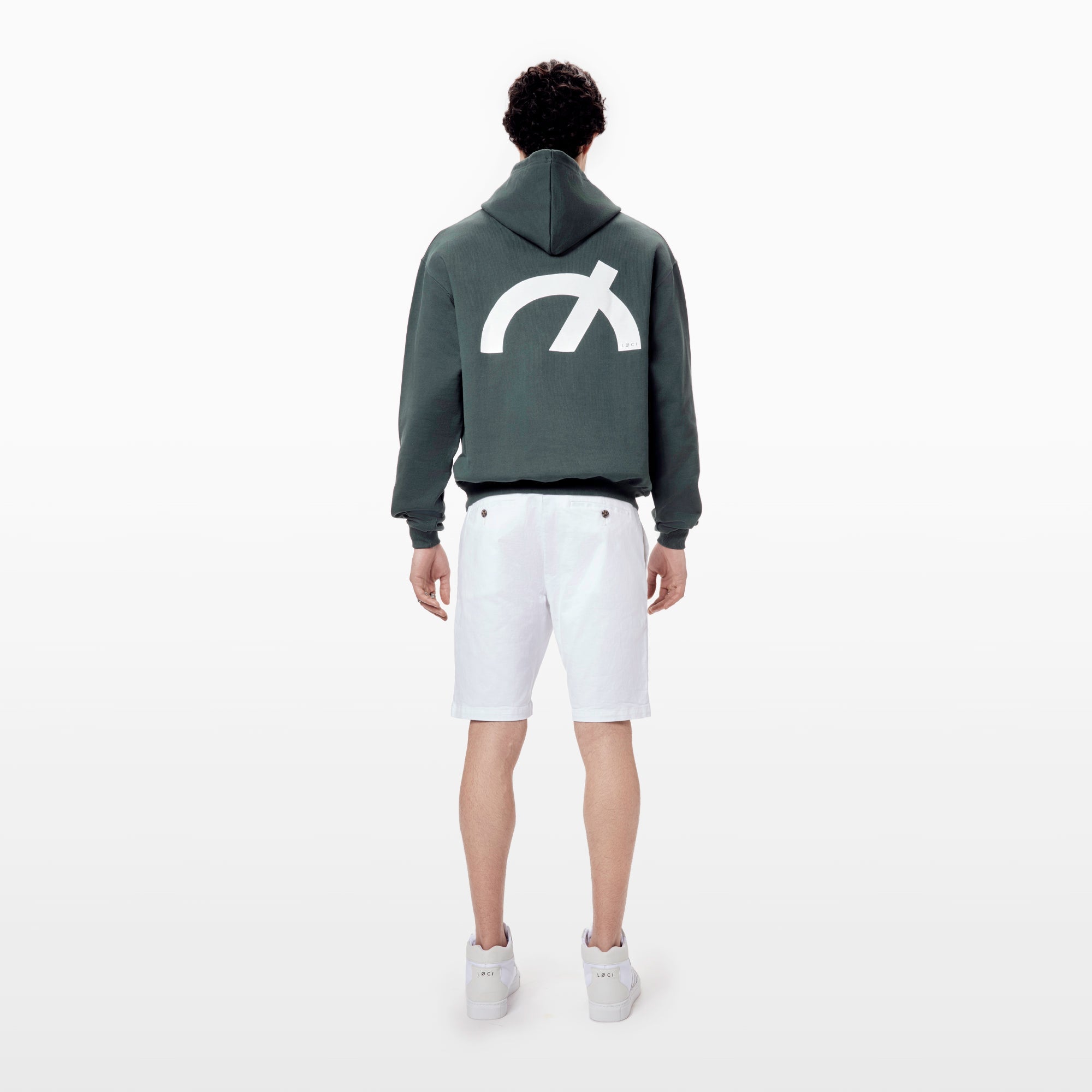 Übergroßer Hoodie mit Symbol