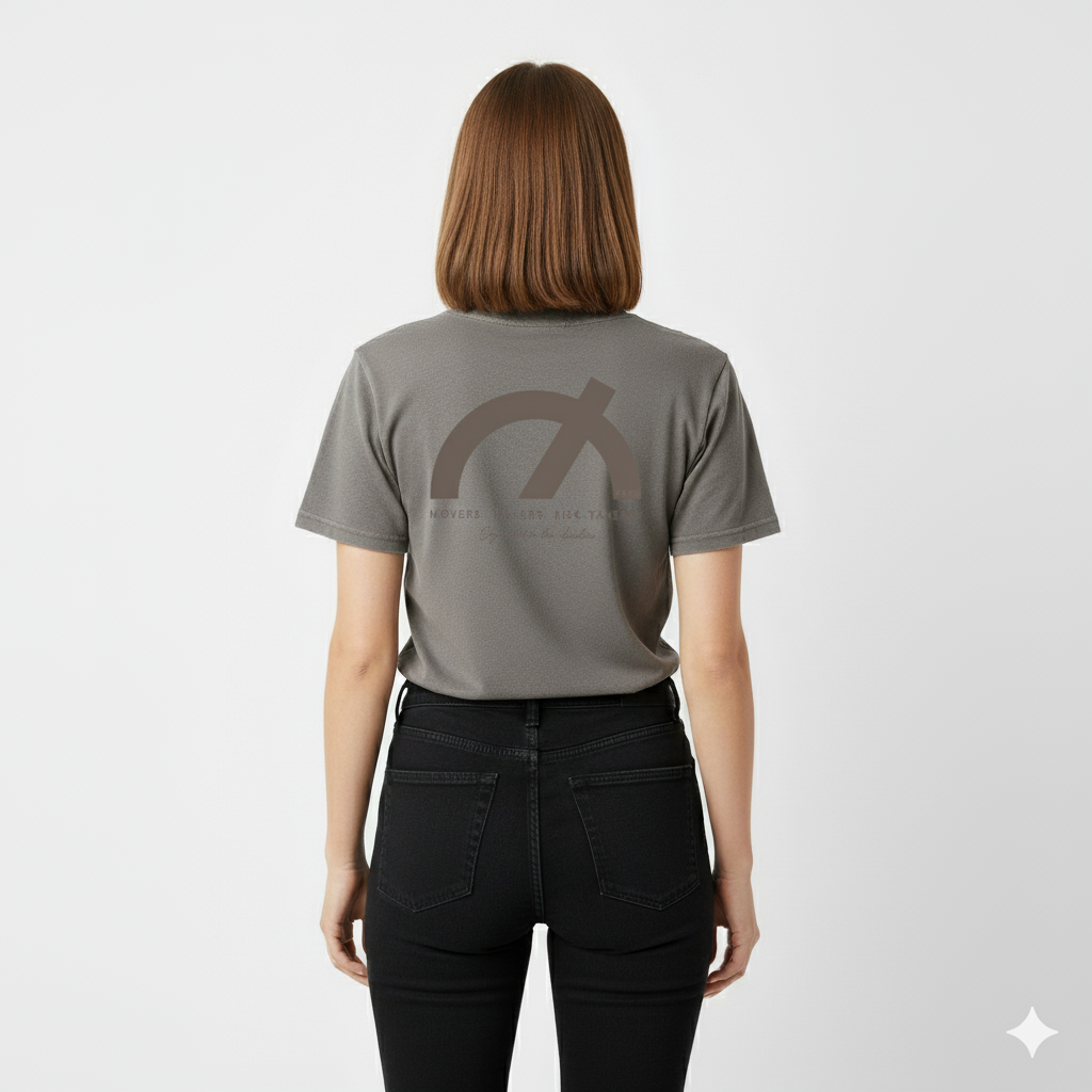 ICØN WOMEN'S VINTAGE-WASH T-SHIRT - GREY