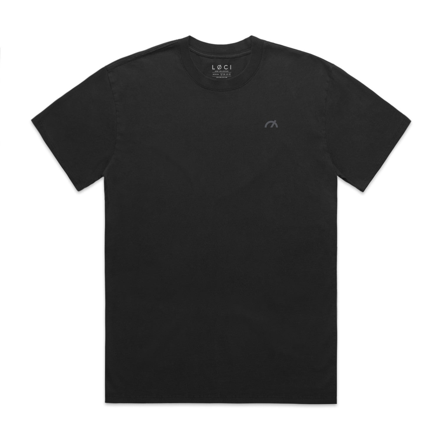 CØRE MEN'S VINTAGE-WASH T-SHIRT - BLACK