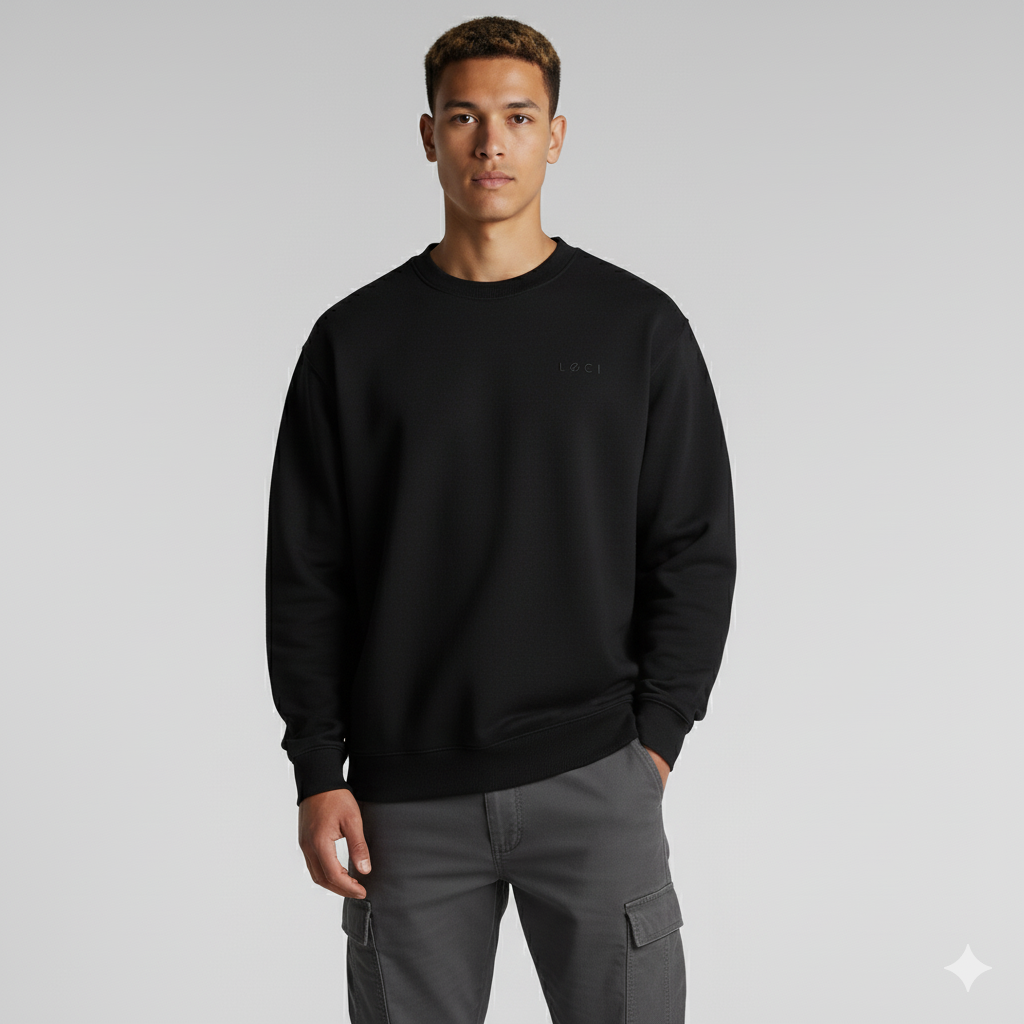 ICØN SWEATER - BLACK