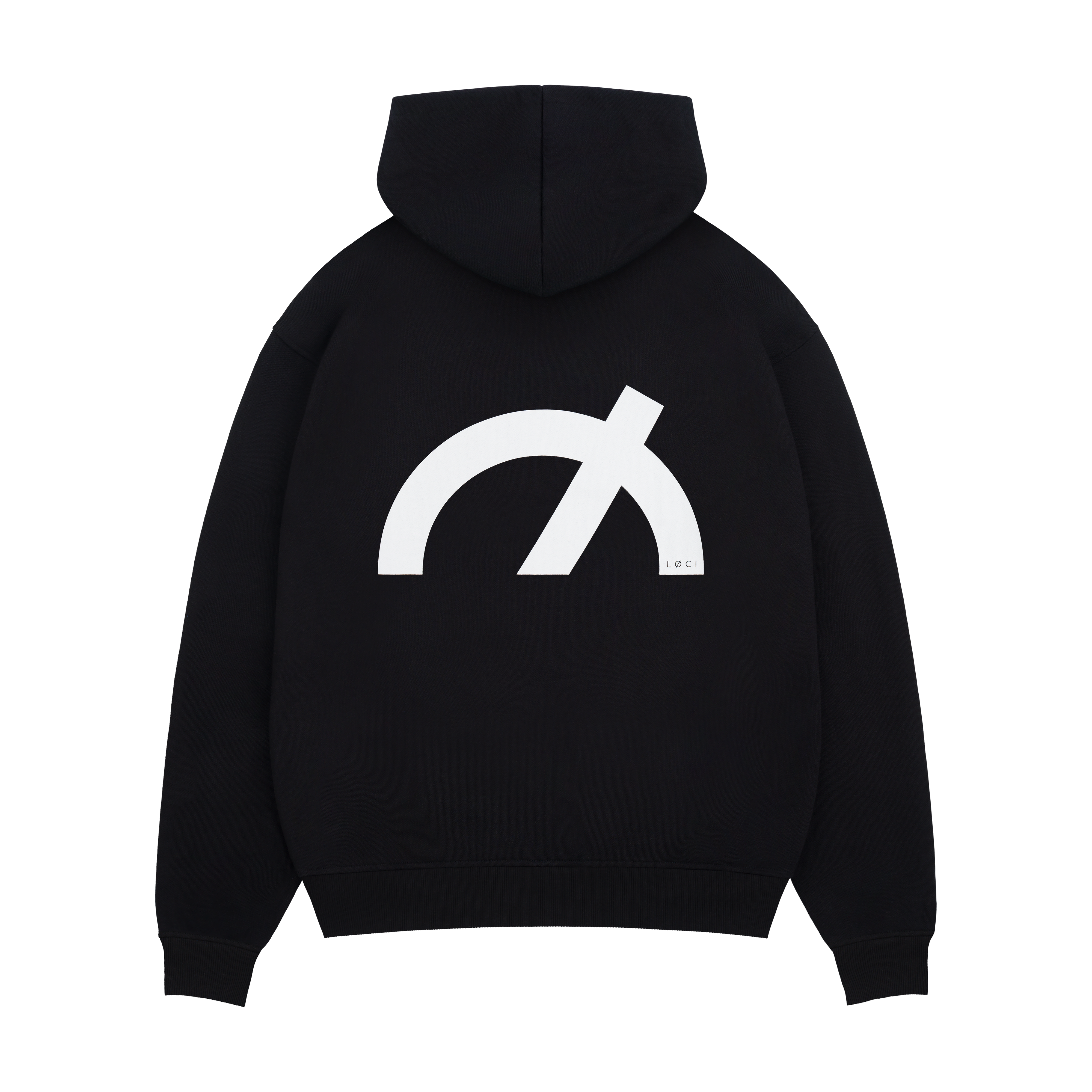 Übergroßer Hoodie mit Symbol