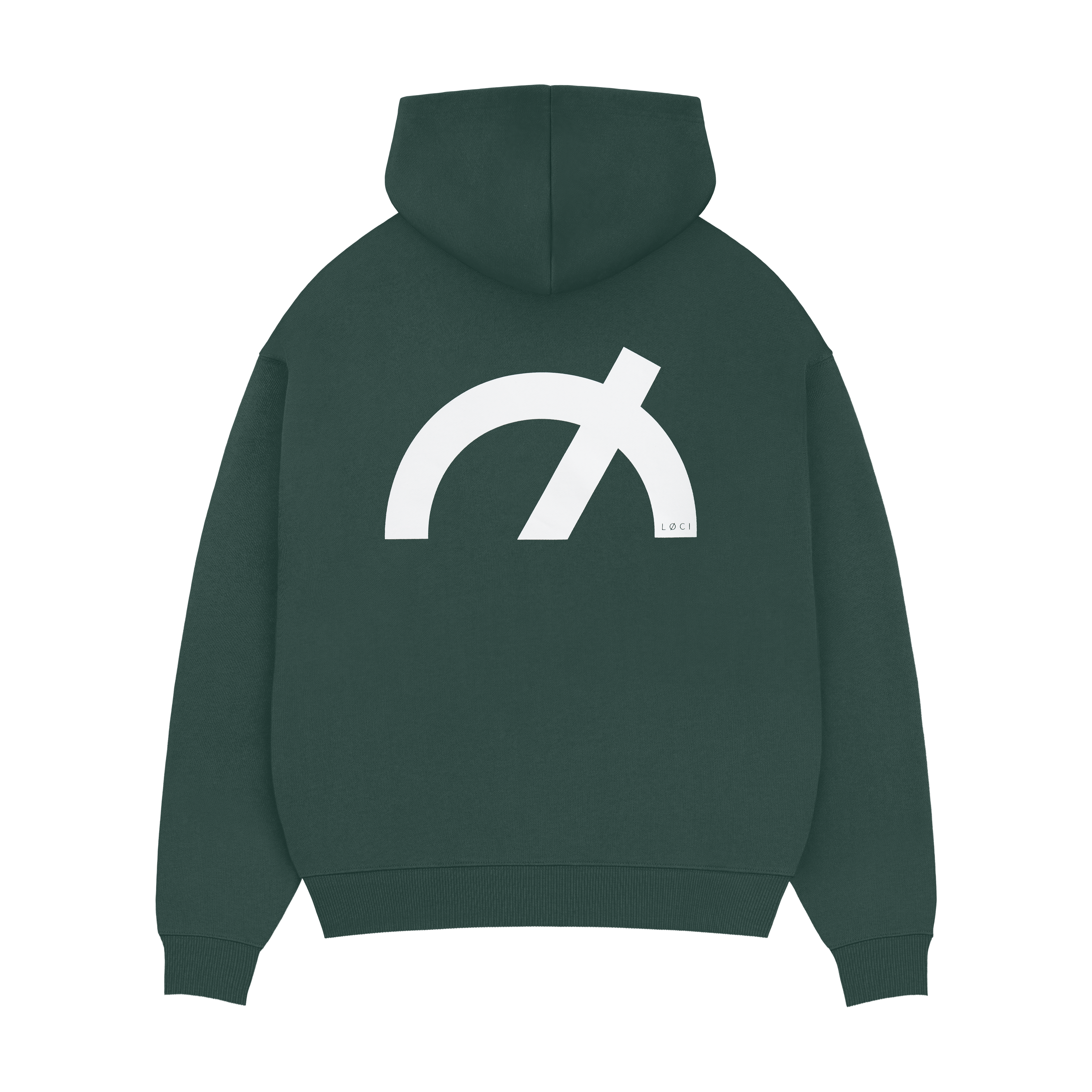 Übergroßer Hoodie mit Symbol