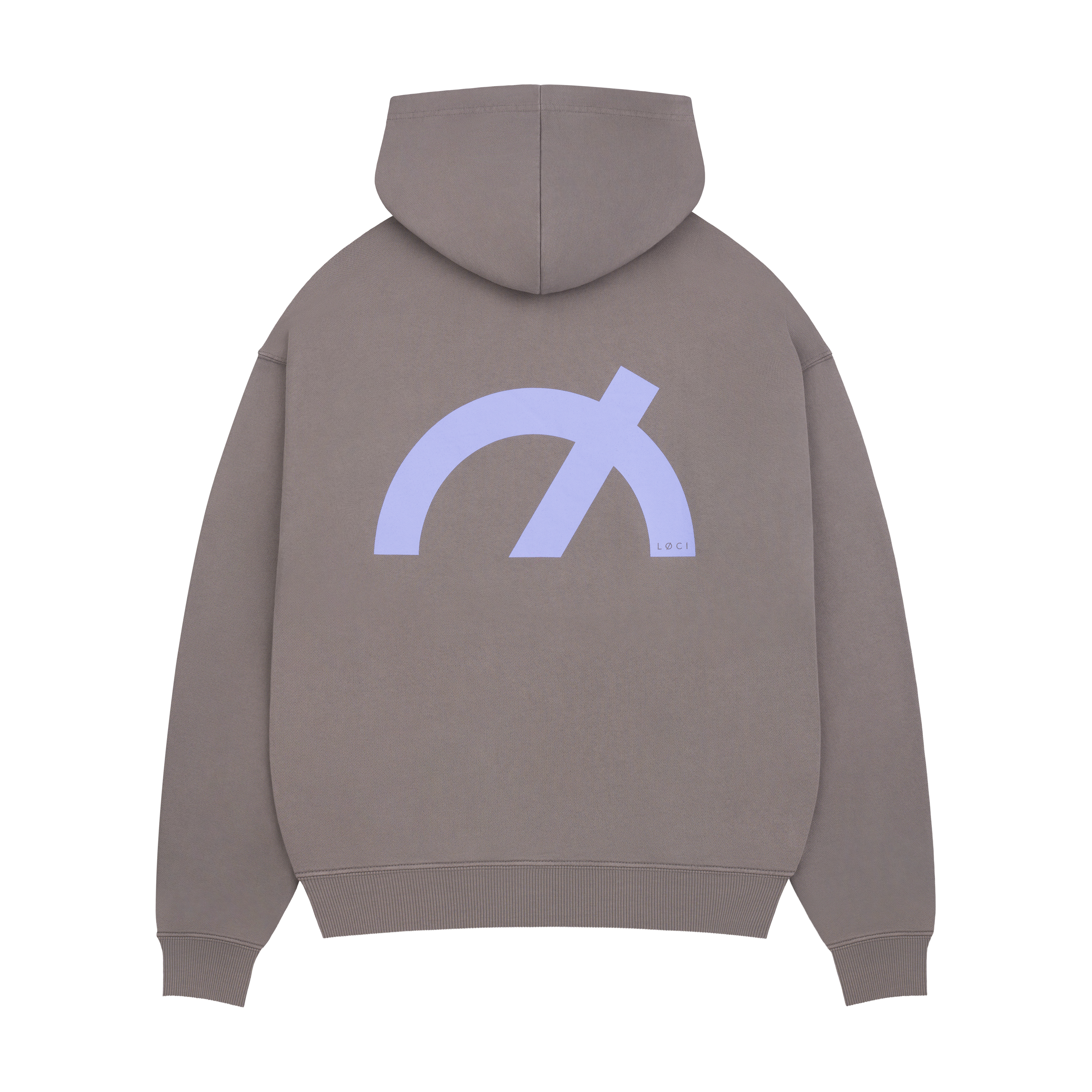 Übergroßer Hoodie mit Symbol