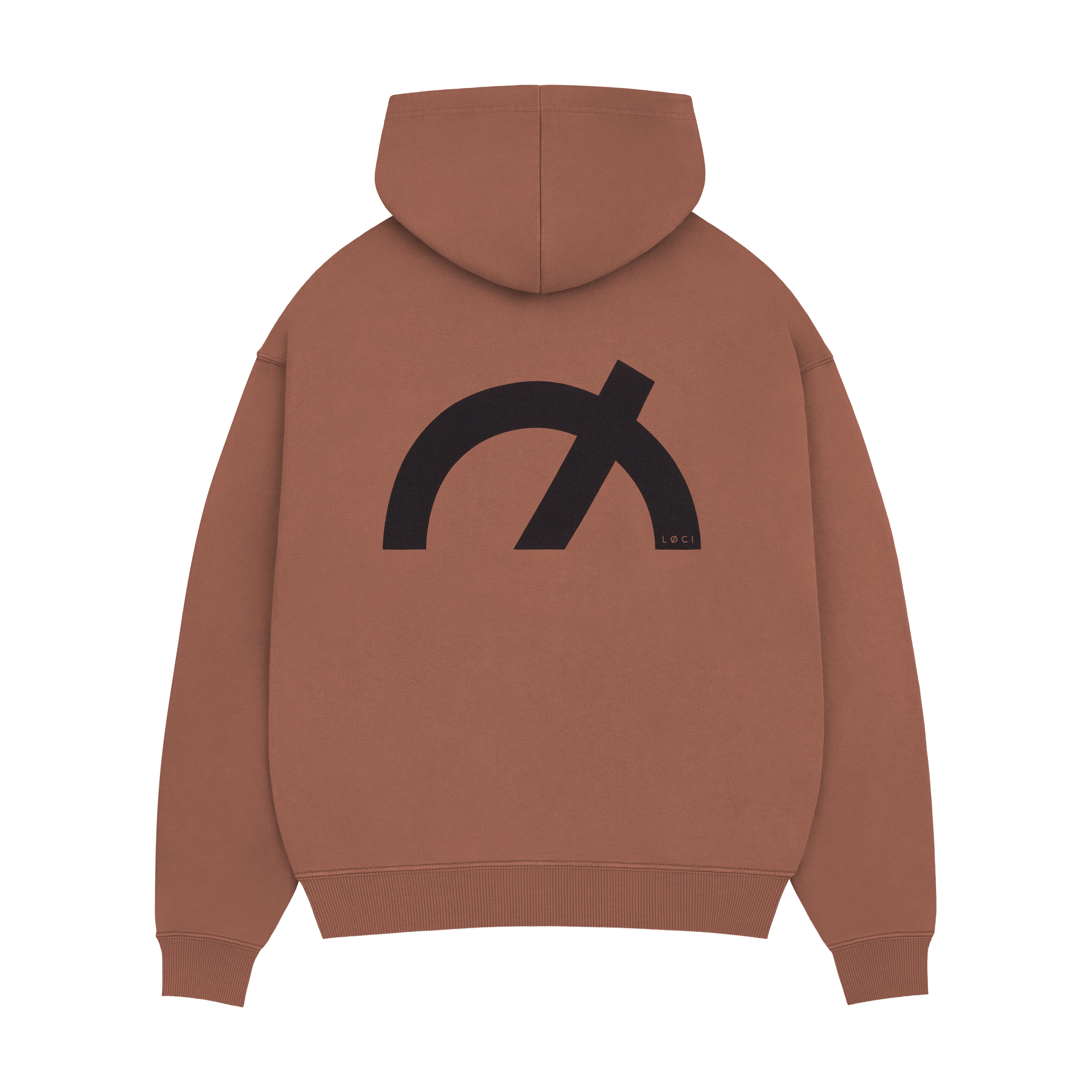 Übergroßer Hoodie mit Symbol